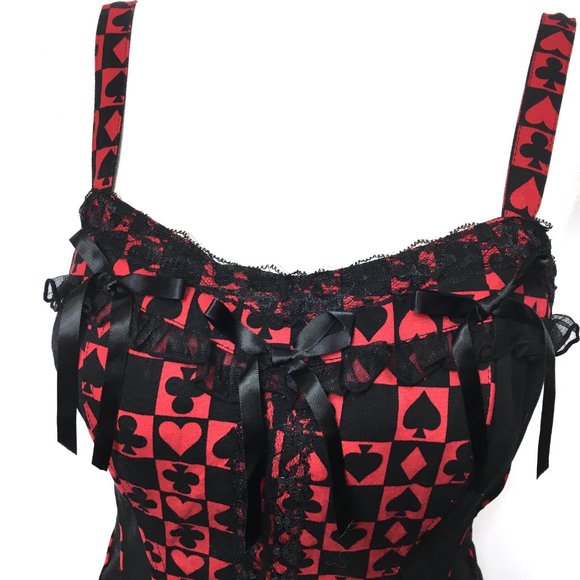 TRIPP NYC Y2K VTG Goth Corset Dress Layered Tutu Skirt LRG - Picture 3 of 16